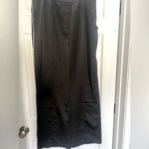 Jason Wu Black Satin Trousers